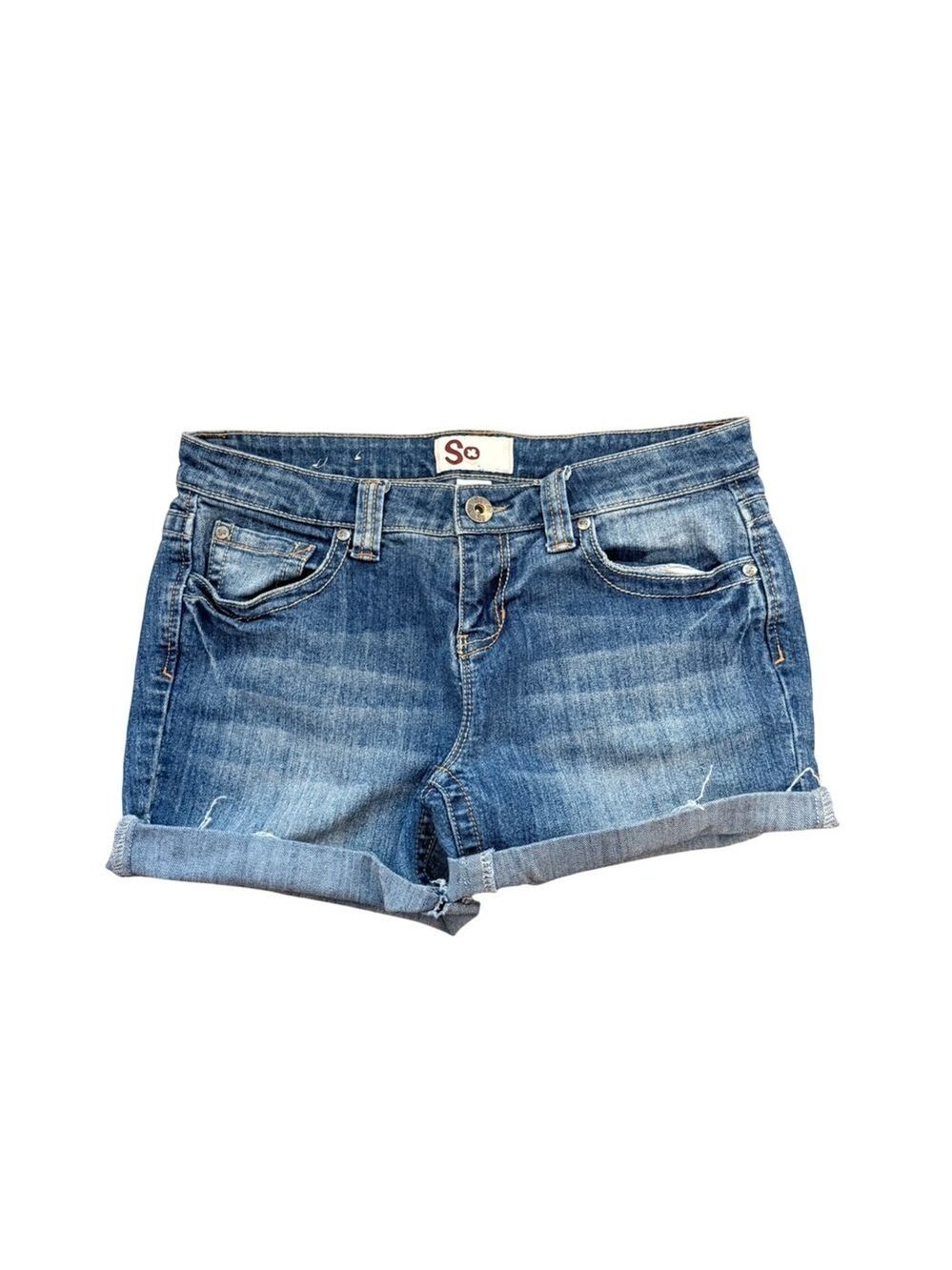 SO Womens Denim Cutoff Shorts Medium Wash Size 9 Summer Indie Vibe